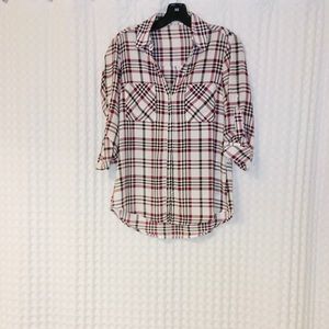 Burgundy/Black Plaid Portifino Shirt